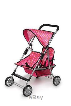 american doll double stroller