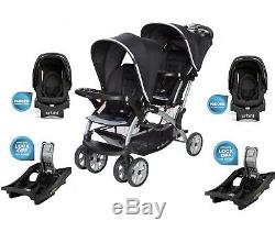 double stroller and infant car seat combo