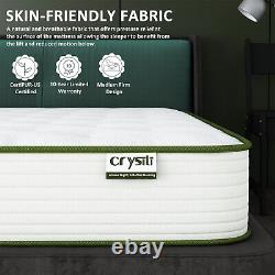 10 Inch Twin Memory Foam Mattress for Back Pain Breathable Cover Mattress Bed