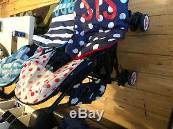 181 Cosatto Bro Sis Twin Double Buggy Puschair With Accessories