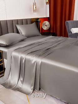 19 MM Heavy Weight Nature Silk Seamless Sheets Set 2 Pillowcases Can Custom Size