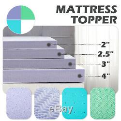 2''2.5''3''4'' Comfort Bed Mattress Memory Foam Topper Pads Twin Full Queen King