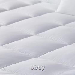 4-inch Dual Layer Gel Memory Foam Mattress Topper Cooling Pillow Top Bed Cover