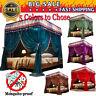 4 Post Functional Bed Canopy Mosquito Net Twin Queen California King+frame Post