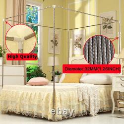 4 post functional bed canopy mosquito net Twin Queen California King+Frame Post