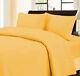 5 Pcs Duvet Set+fitted Sheet Egyptian Cotton Solid-twin/full/queen/king/cal King
