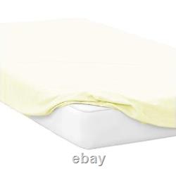600 TC Egyptian Cotton Bed Linen Complete Bedding Set Ivory Solid All US Size
