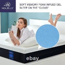 8101214Twin TwinXL Full Queen King Gel Memory Foam Mattress Bed In A Box