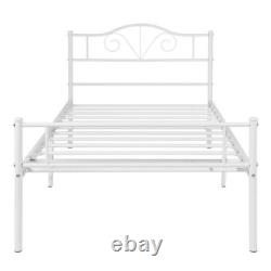 Adult Child White Double Size Single Bed Frame Bedroom Living Room Single Bed