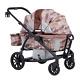 All-terrain Wagon Stroller For Kids Double Wagon Stroller (brown)