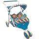 American Girl Bitty Baby Twins Double Stroller Side By Side Stripes