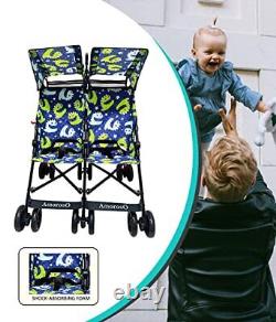 AmorosO Twin Lightweight Umbrella Stroller Easy to Clean Stroller Baby Strol
