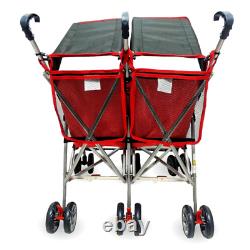 Amoroso Lightweight Red Twin Umbrella Stroller