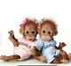 Ashton Drake Twins Baby Orangutans Double Trouble Doll Set