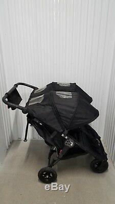BABY JOGGER CITY MINI GT DOUBLE TWIN STROLLER ALL TERRAIN IN BLACK With ACCESSORY
