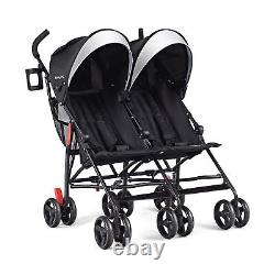 BABY JOY Double Light-Weight Stroller, Travel Foldable Design, Twin Umbrella