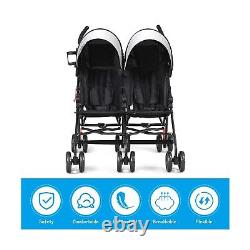 BABY JOY Double Light-Weight Stroller, Travel Foldable Design, Twin Umbrella