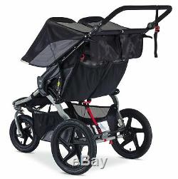BOB 2018 Revolution Flex Duallie Twin Double 2.0 Jogging Baby Stroller in Black