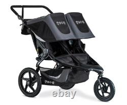 BOB Gear Revolution Flex 3.0 Duallie Double Jogging Stroller, Graphite Black