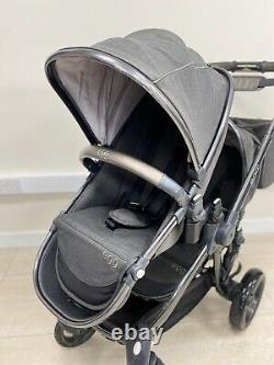 BabyStyle Egg Stroller Tandem / Double Pewter Grey Twin