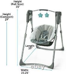 Baby Boy Deluxe Combo Stroller with 2 Car Seats Twins Nursery Center 2 Swings