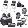 Baby Combo Set Double Stroller Frame 2 Car Seats 2 Chairs Twins Nursery Center