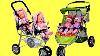 Baby Dolls Twin Jogger Stroller Dubble Pram Baby Born Baby Annabell