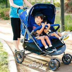 Baby Double Stroller Red For Twins Cosas De Bebe Cochecito Doble Carriola