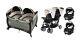 Baby Double Stroller Travel System With 2 Car Seats Playard Twin Combo Set