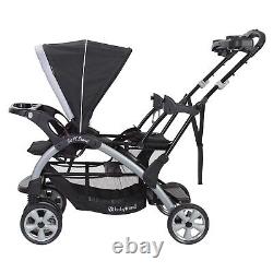 Baby Double Stroller with 2 Car Seats 2 Infant Swings Twins Playard Combo Gift
