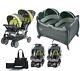 Baby Double Stroller With 2 Car Seats Twins Nursery Crib Bag Combo Travel System