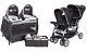 Baby Double Stroller With 2 Compatible Car Seats 2 Chairs & Twins Nursery Center