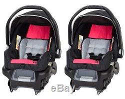 Baby Girls Combo System Nursery Center Twins Double Stroller 2 Infant Car Seats