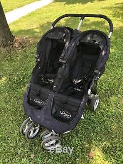 Baby Jogger City Mini Double Twin Standard Double Seat Stroller, Black has Rip
