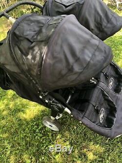 Baby Jogger City Mini Double Twin Standard Double Seat Stroller, Black has Rip