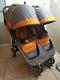Baby Jogger City Mini Double Twin Standard Double Seat Stroller, Orange/grey