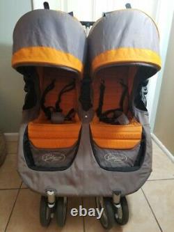 Baby Jogger City Mini Double Twin Standard Double Seat Stroller, Orange/Grey
