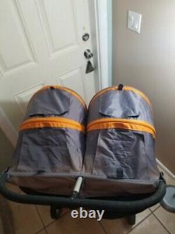 Baby Jogger City Mini Double Twin Standard Double Seat Stroller, Orange/Grey