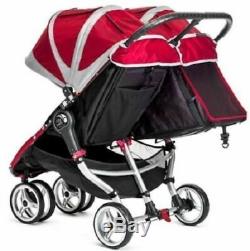 Baby Jogger City Mini Double Twin Stroller Black / Gray NEW