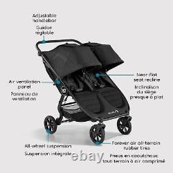 Baby Jogger City Mini GT2 All-Terrain Double Stroller, Jet Black OPEN BOX