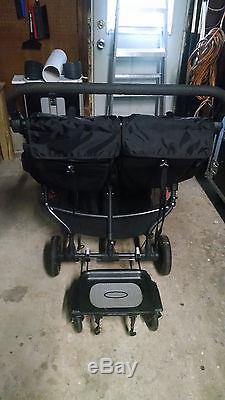 Baby Jogger City Mini GT Double Twin All Terrain Stroller Black with Glider Board