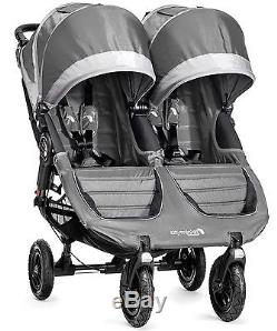 Baby Jogger City Mini GT Double Twin All Terrain Stroller Steel Gray NEW