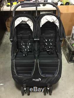 Baby Jogger City Mini Twin Double Seat Folding Baby Stroller in Black
