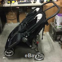 Baby Jogger City Mini Twin Double Seat Folding Baby Stroller in Black