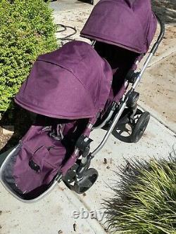 Baby Jogger City Select Lux Double Stroller Pram With 2nd Seat PERFECT Twins
