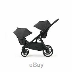 Baby Jogger City Select Lux Tandem Twin Double Stroller with 2nd Seat, Granite