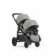 Baby Jogger City Select Lux Tandem Twin Double Stroller With 2nd Seat, Slate
