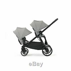 Baby Jogger City Select Lux Tandem Twin Double Stroller with 2nd Seat, Slate