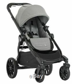 Baby Jogger City Select Lux Twin Double Stroller Slate with Second Seat & Bassinet