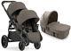 Baby Jogger City Select Lux Twin Double Stroller Taupe With Second Seat & Bassinet